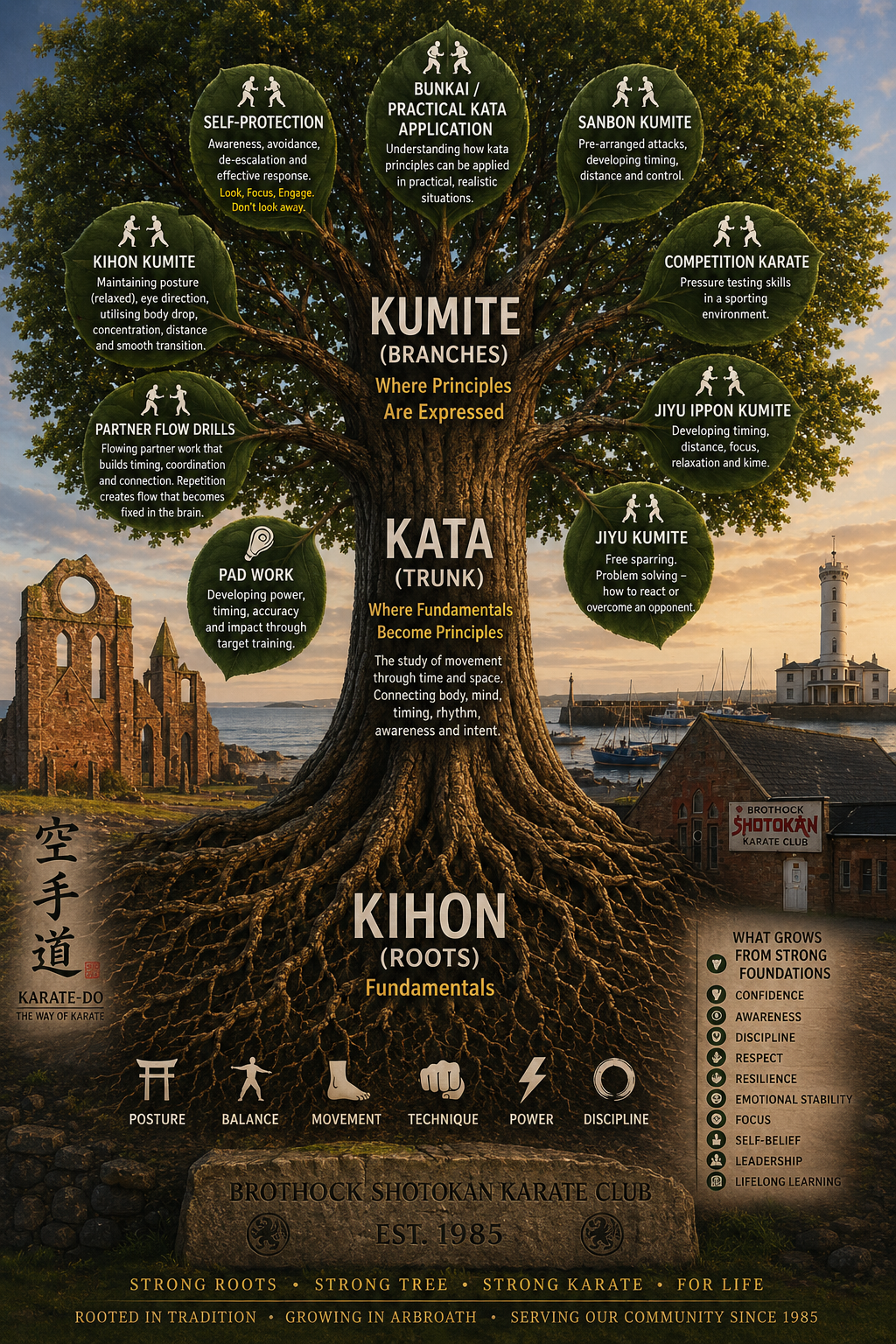Brothock Karate Tree Graphic